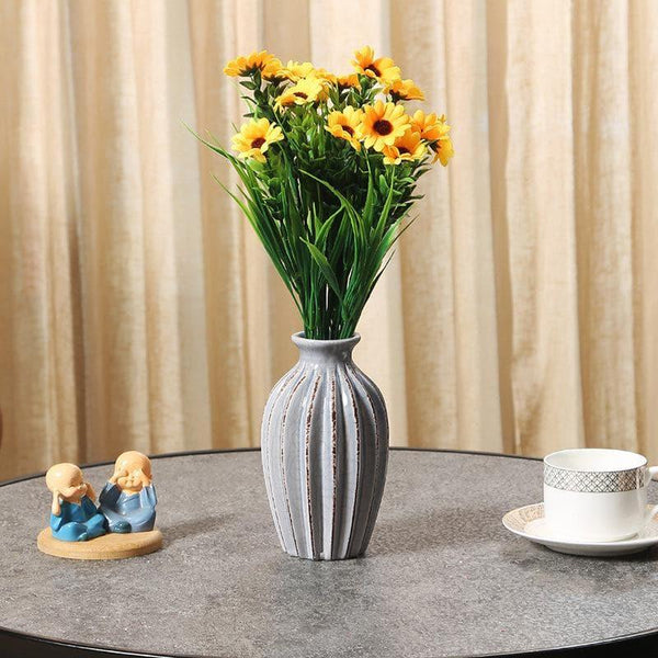 Artificial Flowers - Faux Sunflower Floral Bunch - Set Of Two
