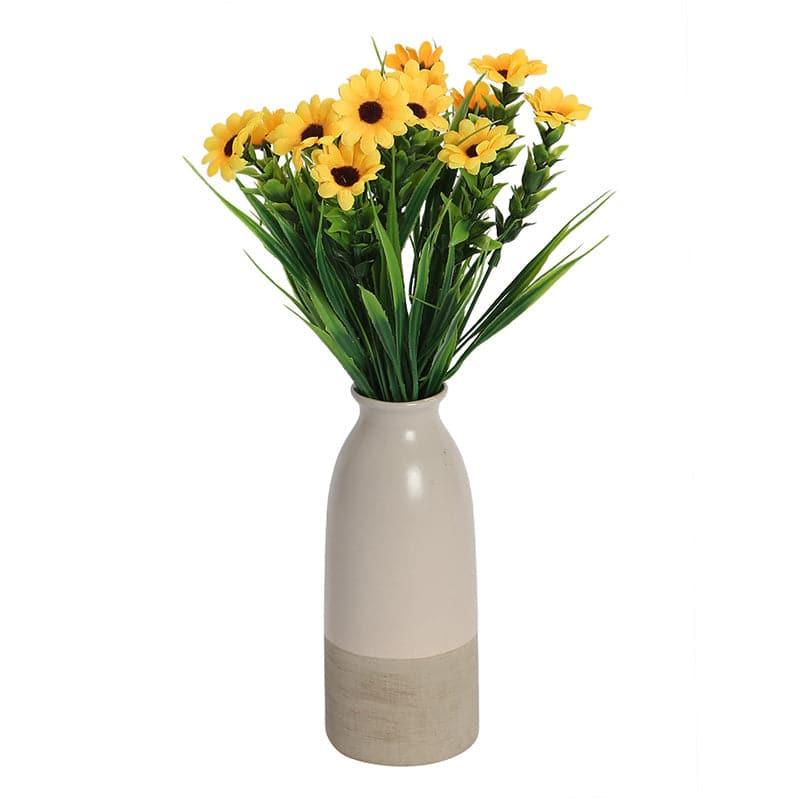 Buy Faux Sunflower Floral Bunch - Set Of Two Artificial Flowers from Vaaree