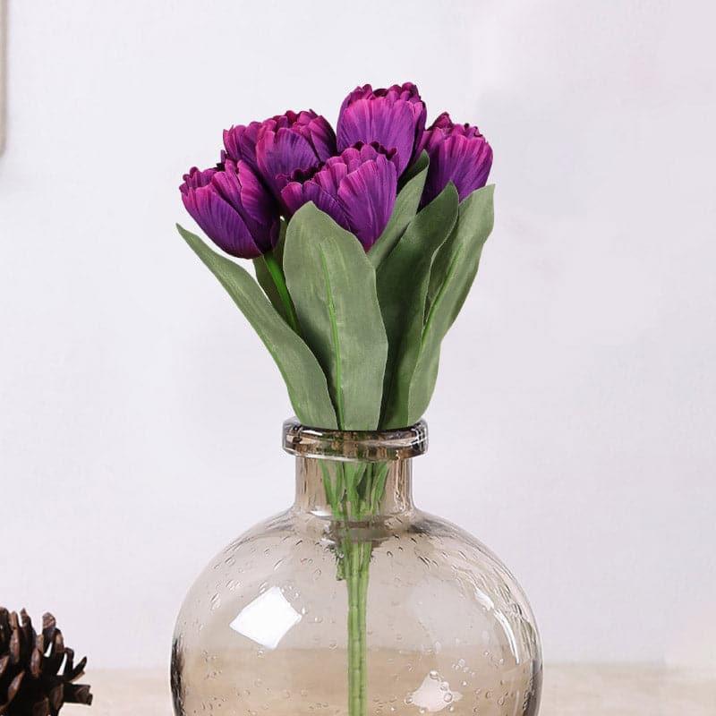 Buy Faux Triumph Tulip Bunch - Violet Artificial Flowers from Vaaree