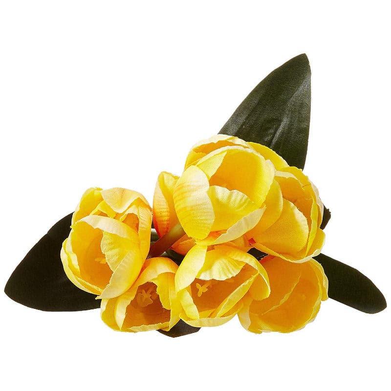 Buy Faux Tulip Flower Bunch - Yellow Artificial Flowers from Vaaree