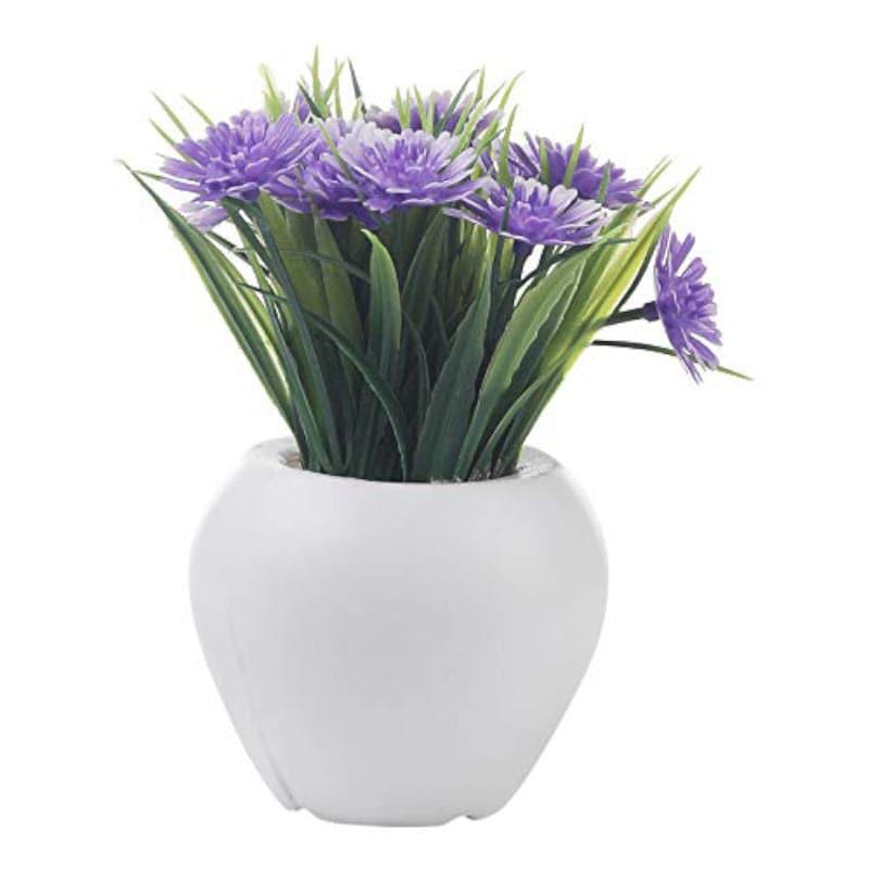 Buy Fellsa Faux Plant In Apple Pot - Set Of Three Artificial Flowers from Vaaree