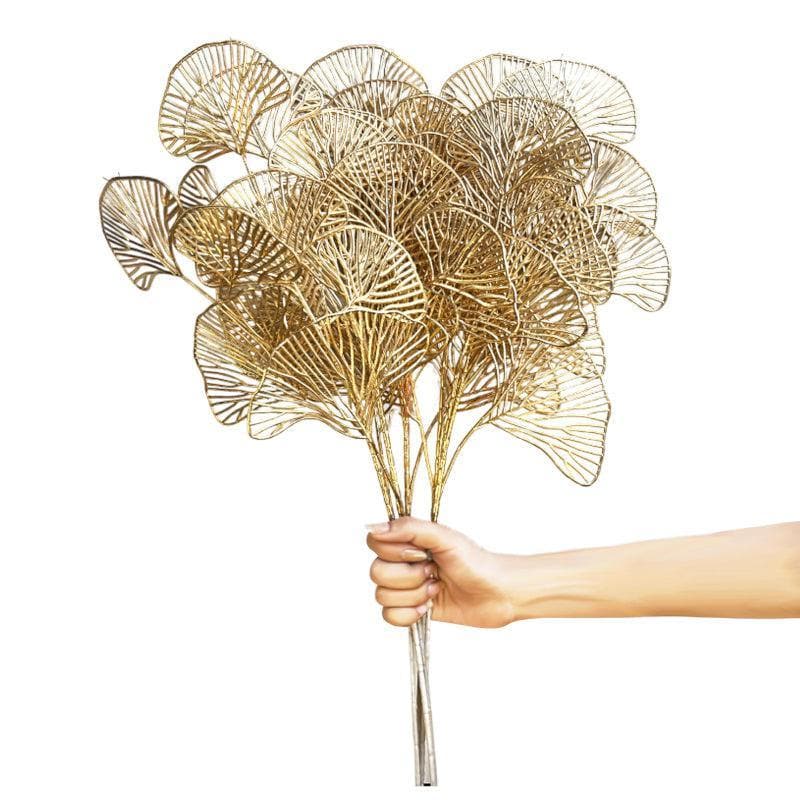 Buy Artificial Flowers - Golden Wishes Floral Stick - Set Of Two at Vaaree online