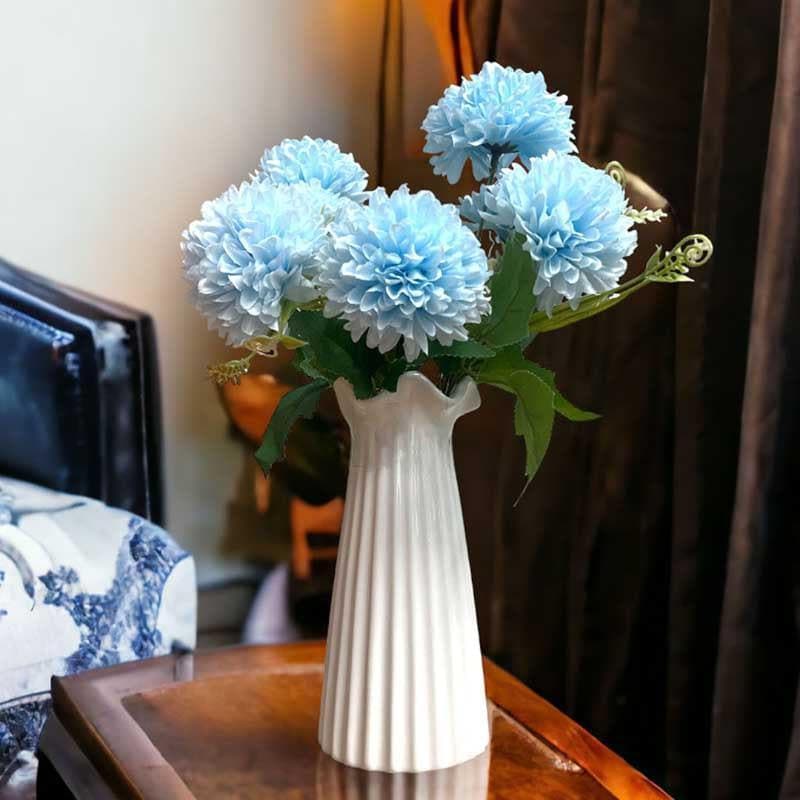 Buy Hortensia Chrysanthemum Floral Stick - Blue Artificial Flowers from Vaaree