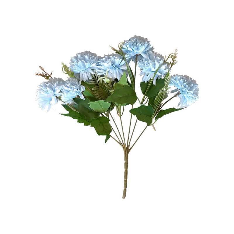 Buy Hortensia Chrysanthemum Floral Stick - Blue Artificial Flowers from Vaaree