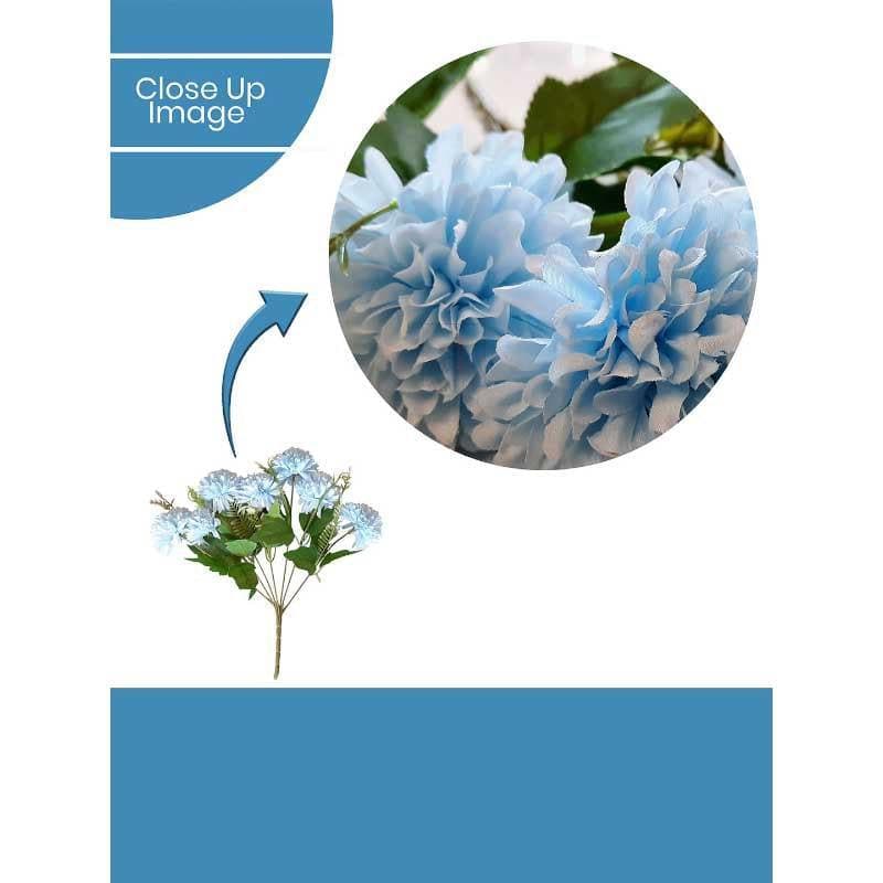 Buy Hortensia Chrysanthemum Floral Stick - Blue Artificial Flowers from Vaaree