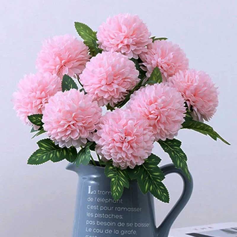 Buy Hortensia Chrysanthemum Floral Stick - Pink Artificial Flowers from Vaaree