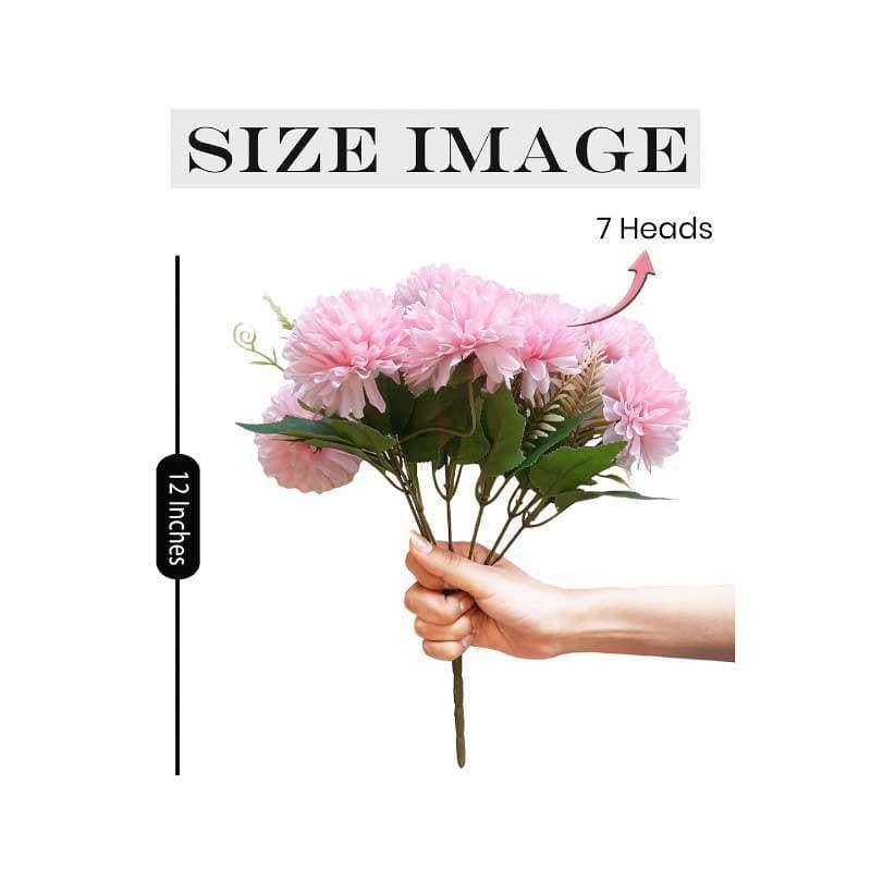 Buy Hortensia Chrysanthemum Floral Stick - Pink Artificial Flowers from Vaaree