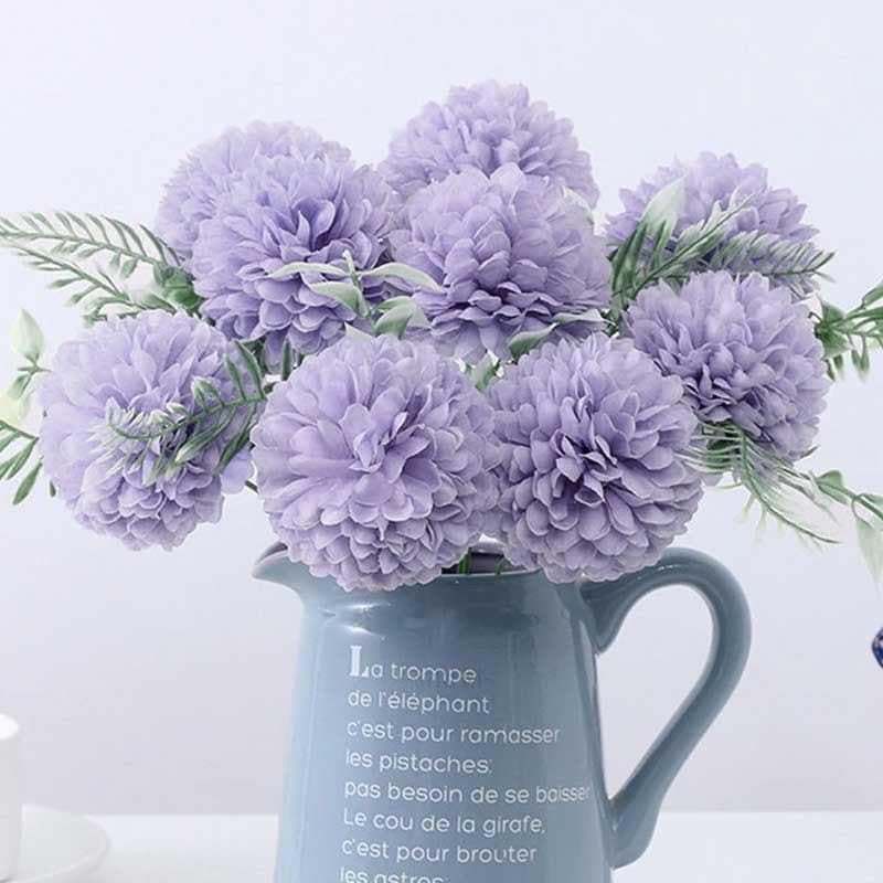 Buy Hortensia Chrysanthemum Floral Stick - Purple Artificial Flowers from Vaaree