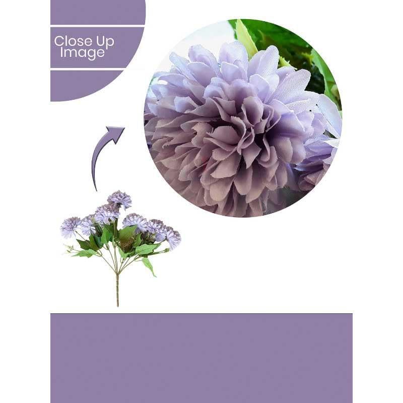 Artificial Flowers - Hortensia Floral Stick - Purple