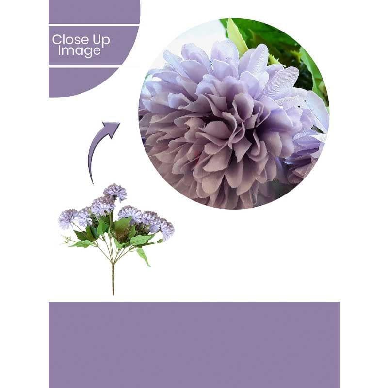 Buy Hortensia Chrysanthemum Floral Stick - Purple Artificial Flowers from Vaaree