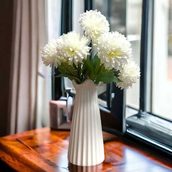 Artificial Flowers - Hortensia Floral Stick - White