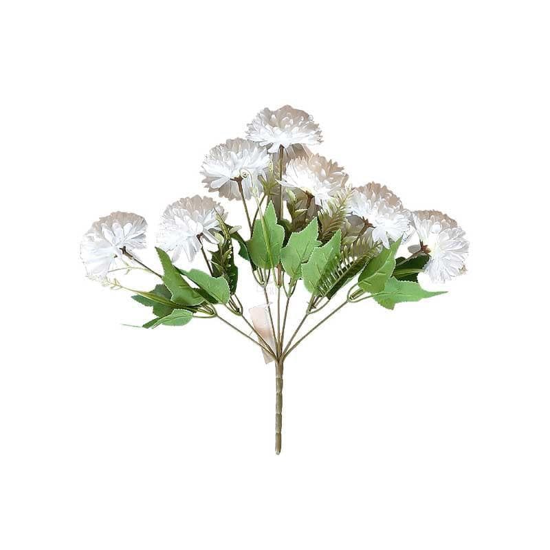 Buy Hortensia Chrysanthemum Floral Stick - White Artificial Flowers from Vaaree