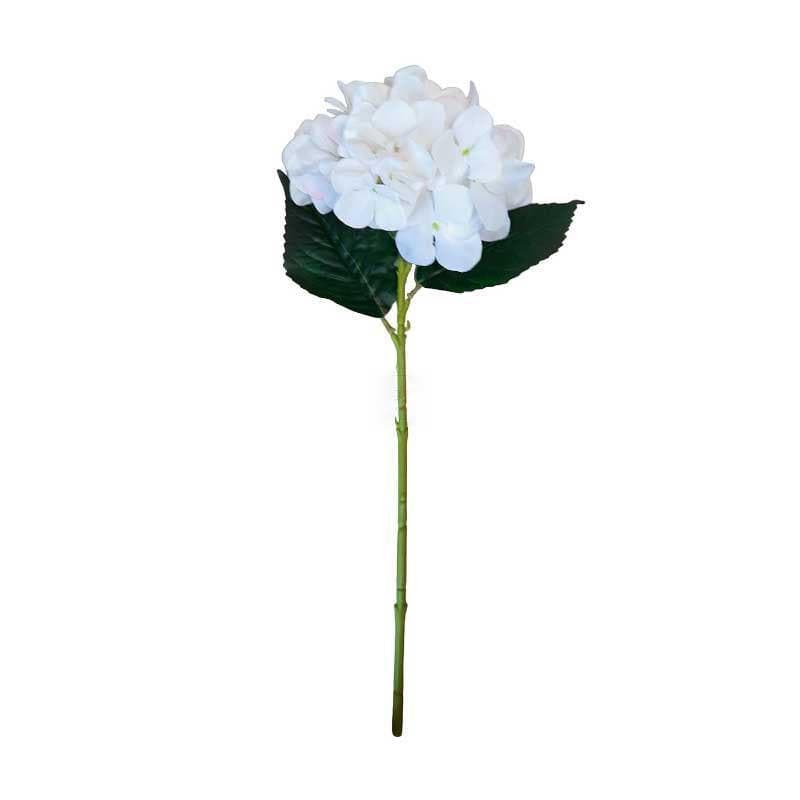 Artificial Flowers - Hydrangia Floral Stick - White