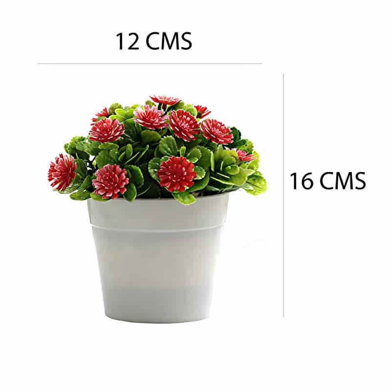 Buy Leora Faux Plant In Peldo Pot Artificial Flowers from Vaaree