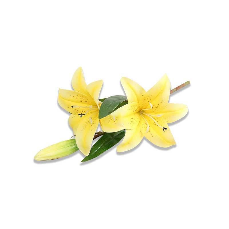 Buy Lilium Amber Floral Sticks - Yellow Artificial Flowers from Vaaree