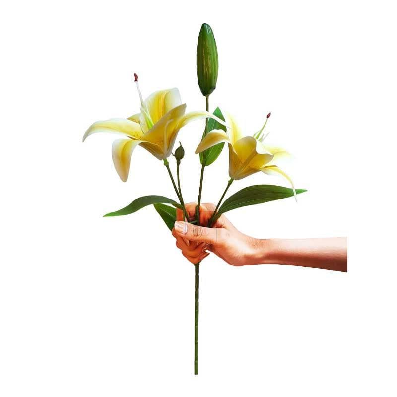 Buy Lilium Amber Floral Sticks - Yellow Artificial Flowers from Vaaree