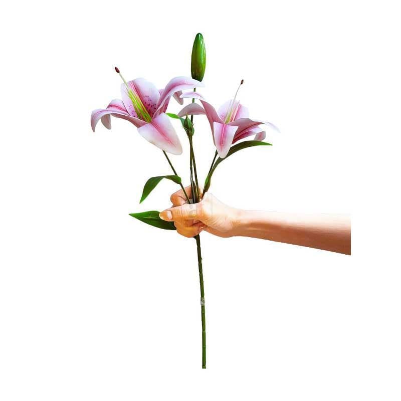 Artificial Flowers - Lilium Roose Floral Sticks - Pink