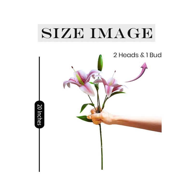 Buy Lilium Roose Floral Sticks - Pink Artificial Flowers from Vaaree