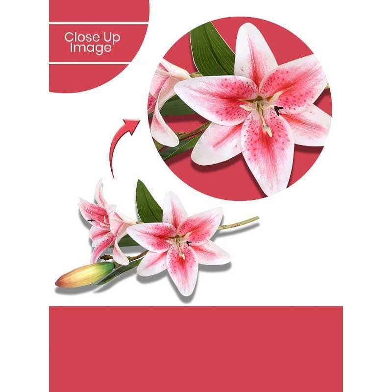 Buy Lilium Roose Floral Sticks - Pink Artificial Flowers from Vaaree