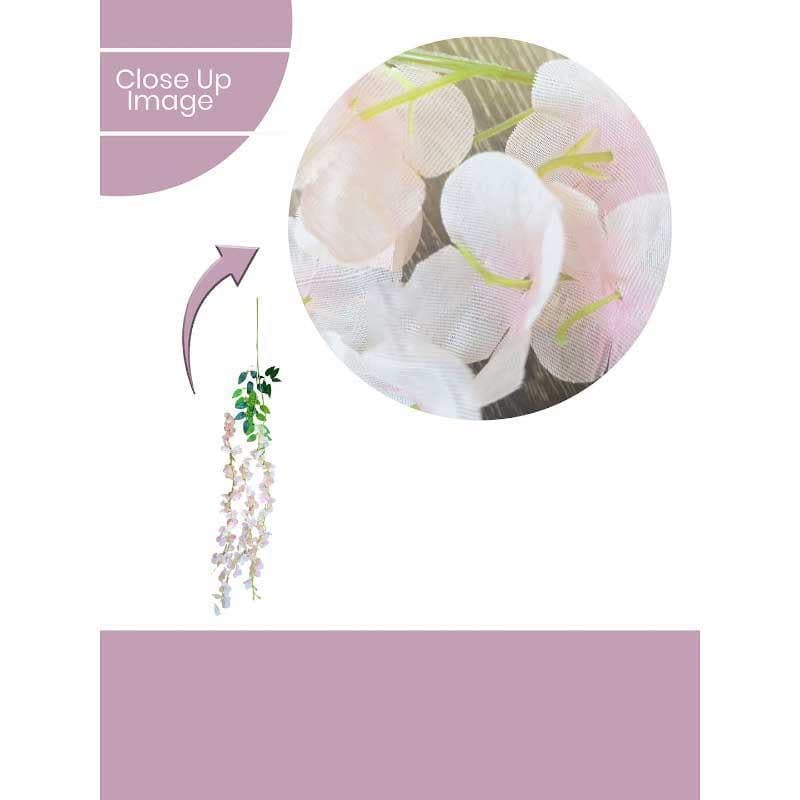 Buy Wisteria Lizzia Vine - White Artificial Flowers from Vaaree