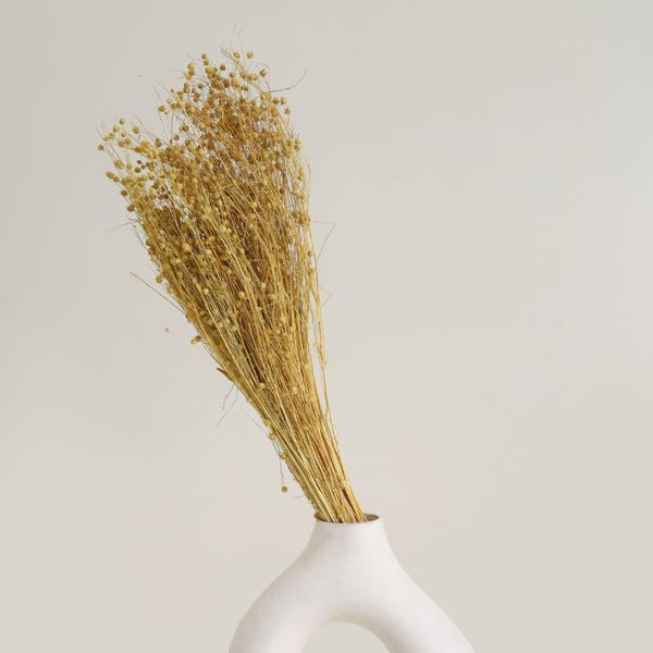 Artificial Flowers - Loopa Dried Lino Bunch - Buff