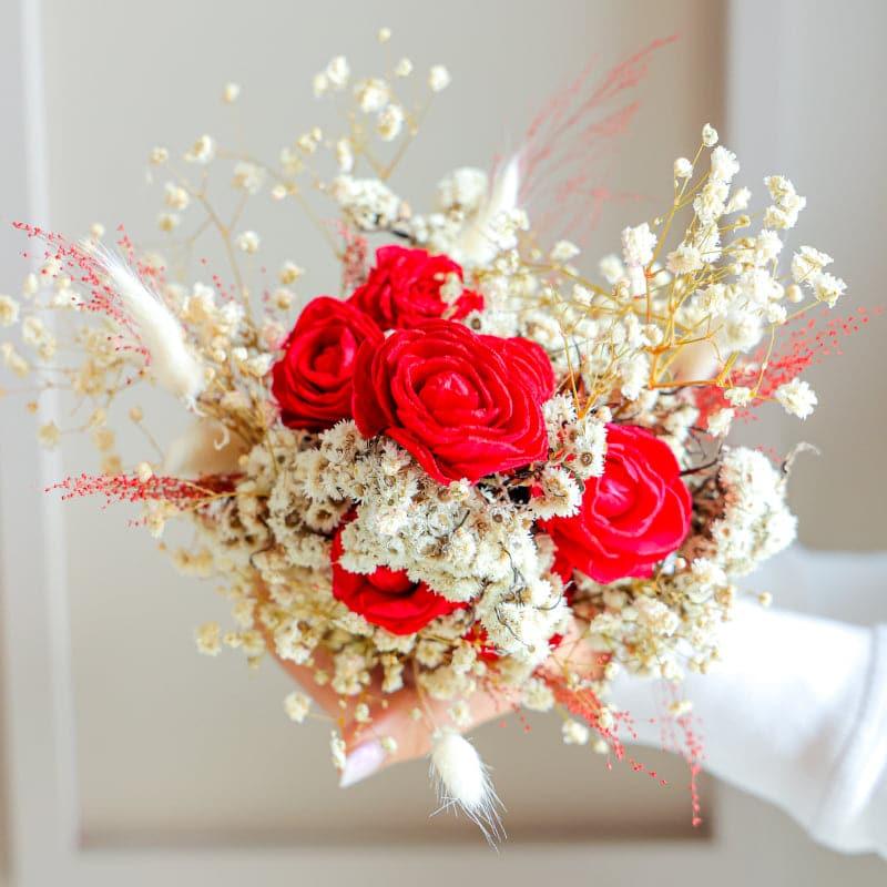 Buy Lovey Dovey Naturally Dried Multi Flower Floral Bunch Artificial Flowers from Vaaree