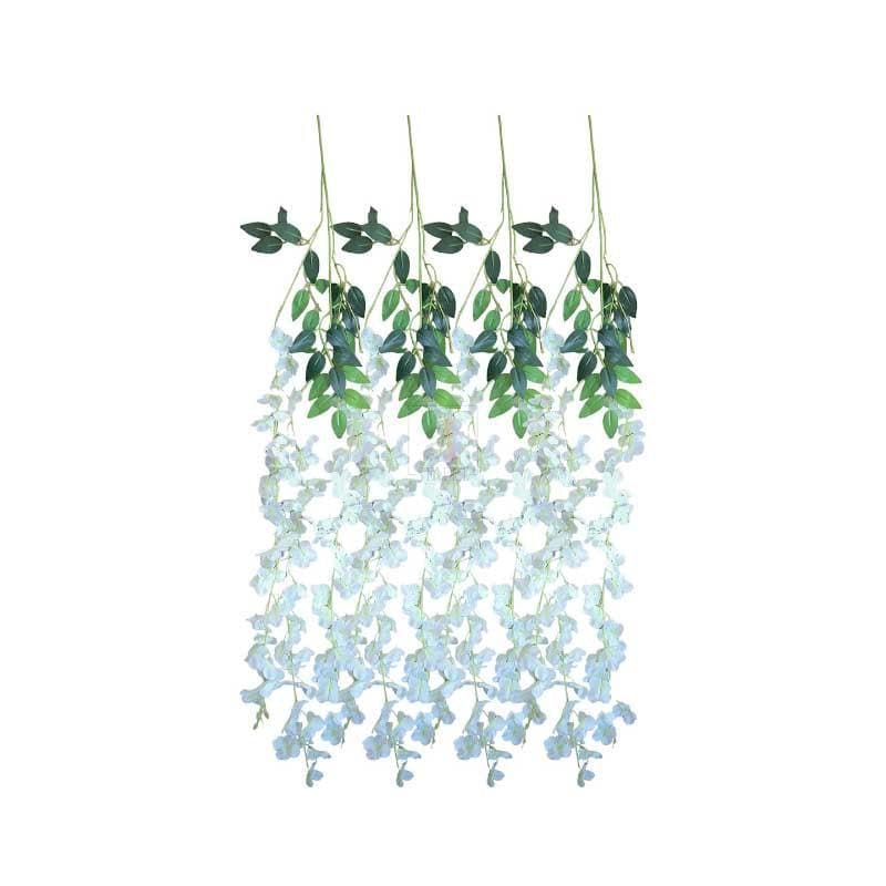 Buy Masakali Wisteria Vine - White - Set Of Four Artificial Flowers from Vaaree