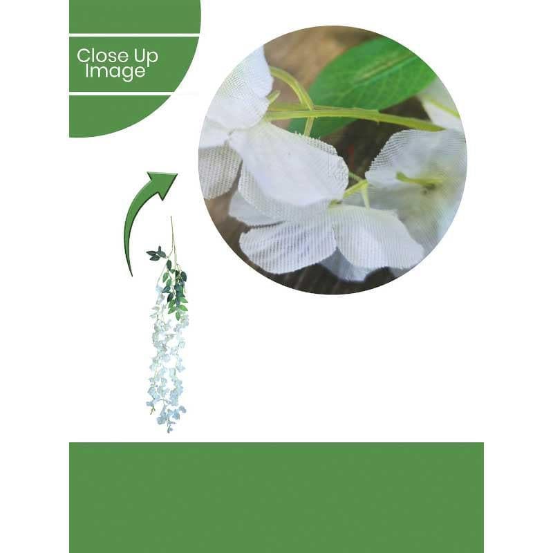 Artificial Flowers - Masakali Vine - White - Set Of Four