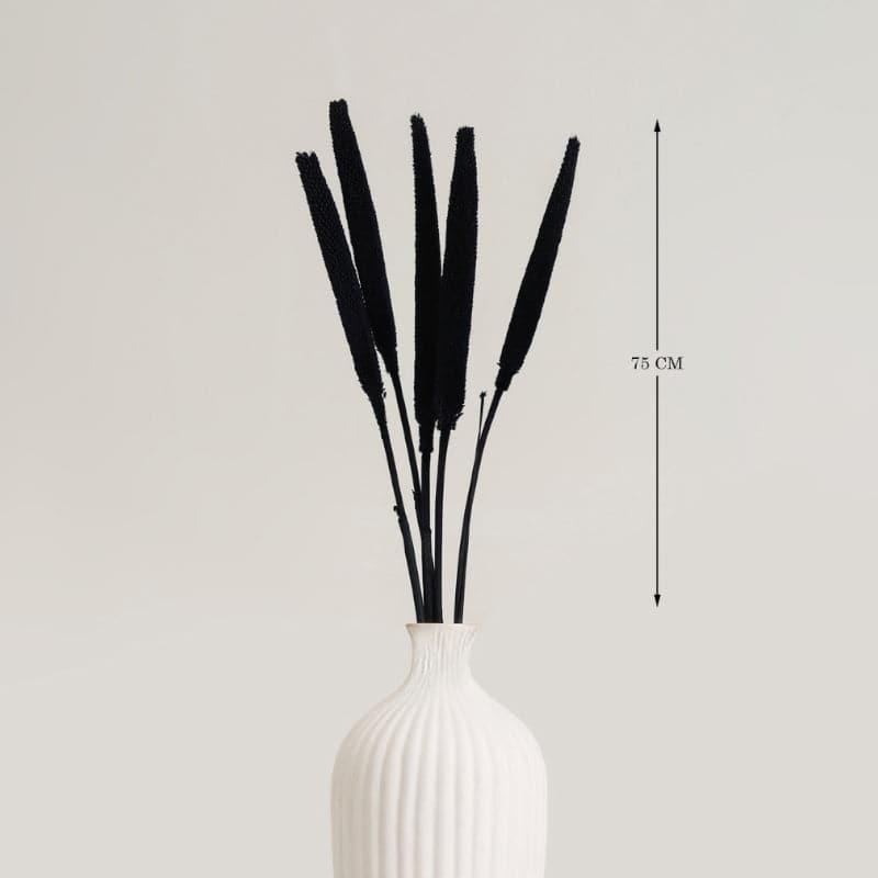 Artificial Flowers - Mimo Dried Millet Stick (Black) - Set Of Five