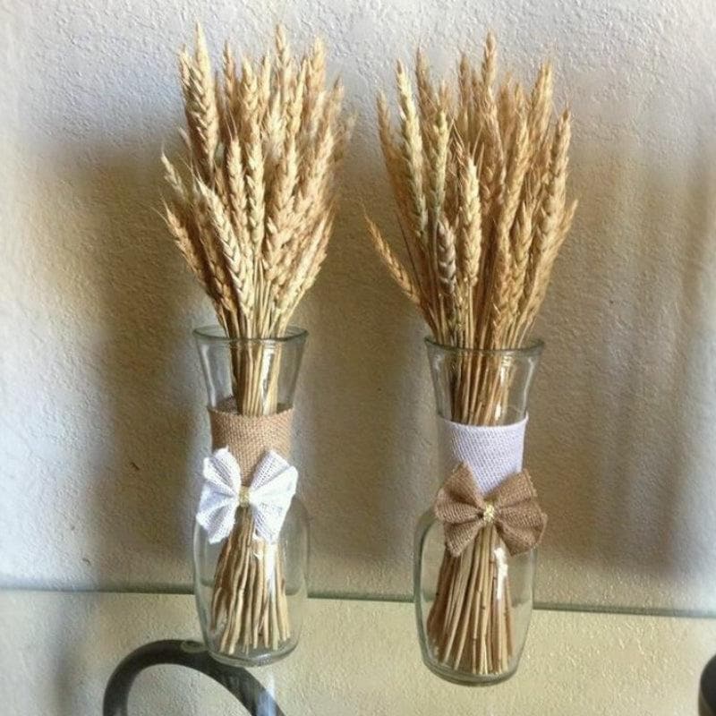 Buy Naturally Dried Wheat Grass Stems - Set Of Thrirty Artificial Flowers from Vaaree