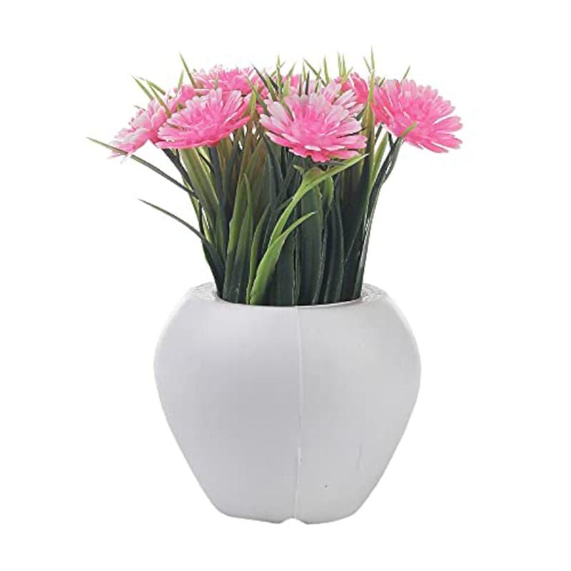 Buy Noha Faux Plant In Apple Pot - Set Of Three Artificial Flowers from Vaaree