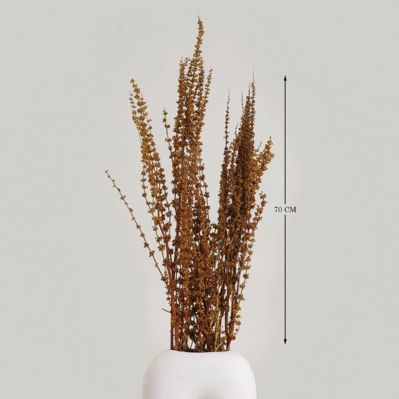 Buy Plato Dried Palm Grass Bunch - Brown Artificial Flowers from Vaaree