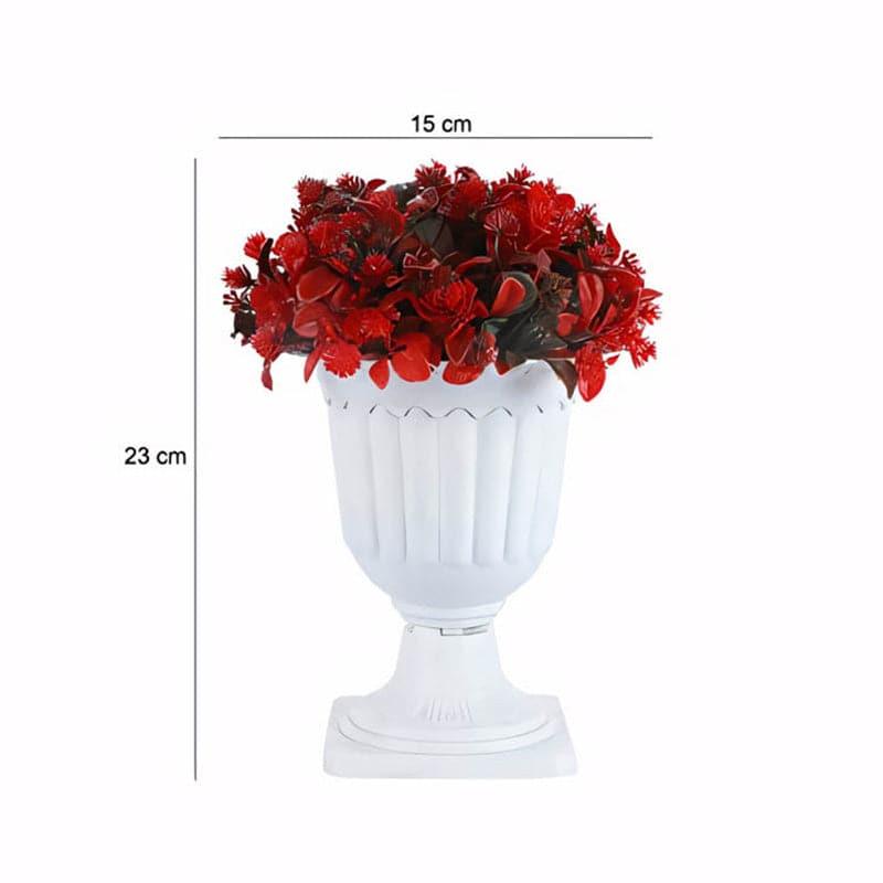 Buy Rhodo Faux Plant In Blair Pot Artificial Flowers from Vaaree