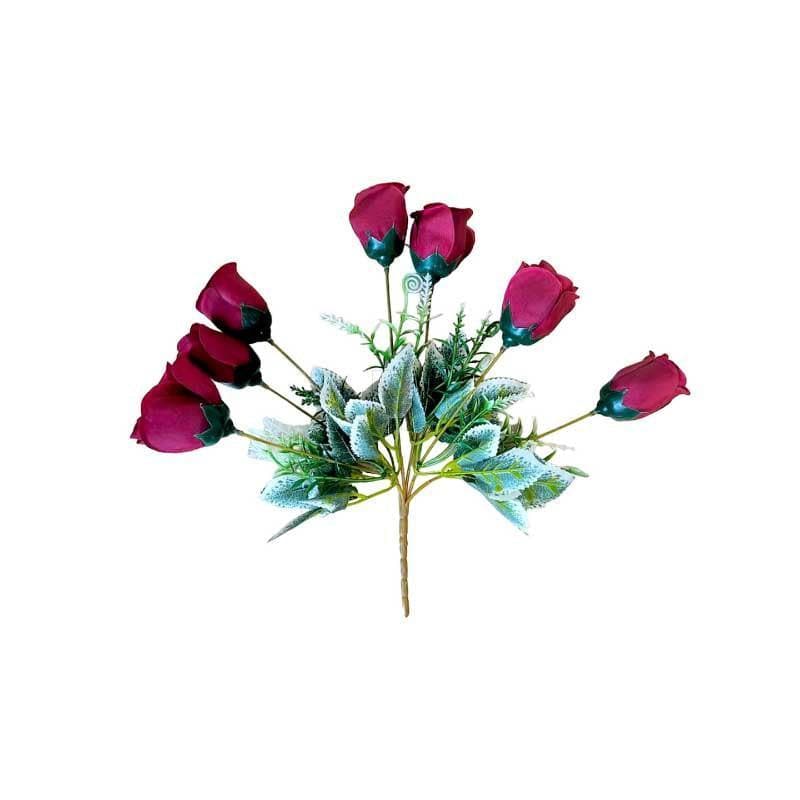 Buy Rosebush Floral Stick - Red Artificial Flowers from Vaaree