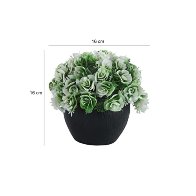 Artificial Flowers - Roseo Faux Plant In Marga Pot