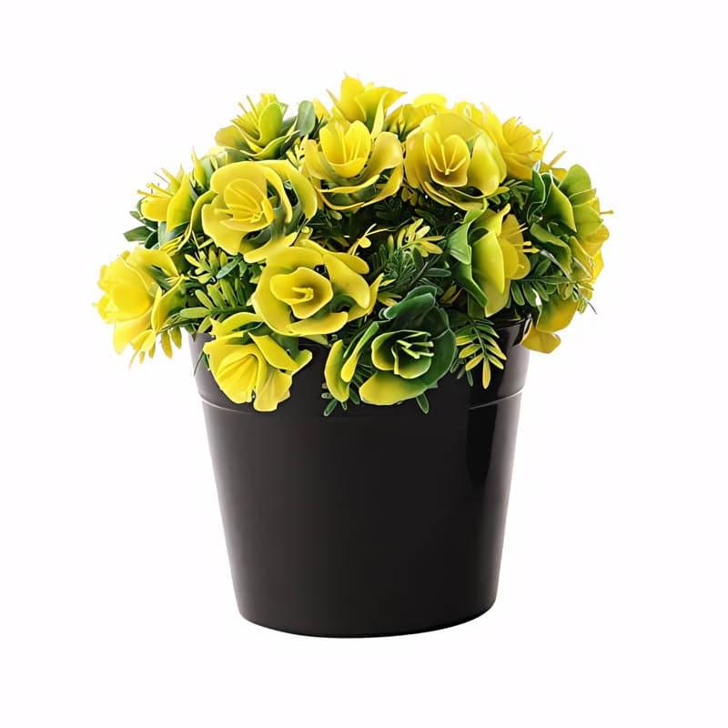 Buy Roseo Faux Plant In Sadro Pot - Set Of Two Artificial Flowers from Vaaree