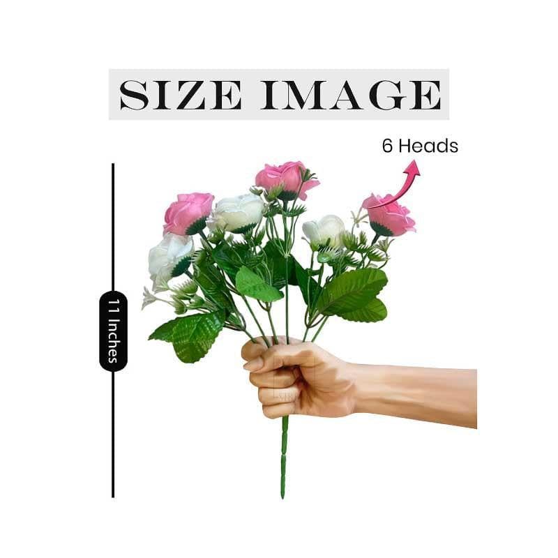 Buy Rossi-Bozzi Rose Floral Stick - Blush Pink Artificial Flowers from Vaaree