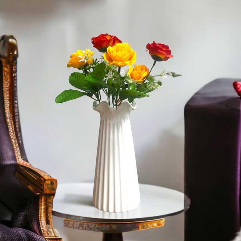 Buy Rossi-Bozzi Floral Stick - Red & Yellow Artificial Flowers from Vaaree