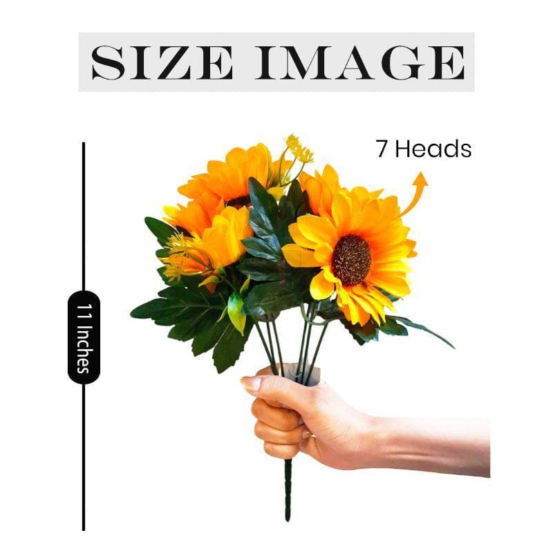 Artificial Flowers - Sunny Ursinia Floral Stick - Set Of Two