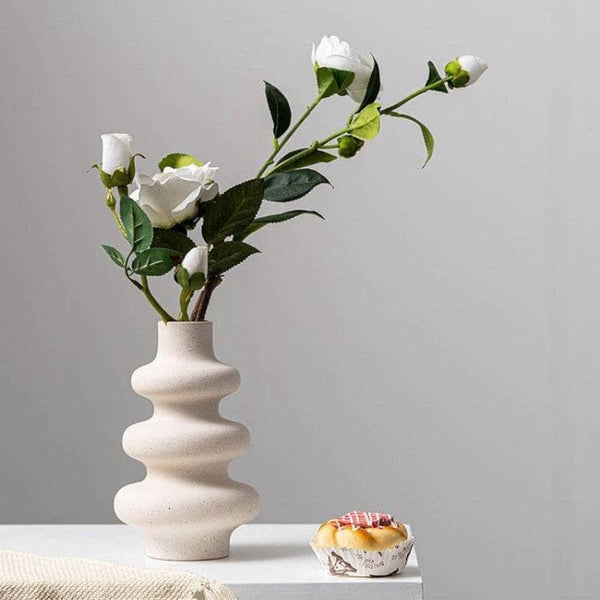 Artificial Flowers - Triple Trace Ceramic Vase