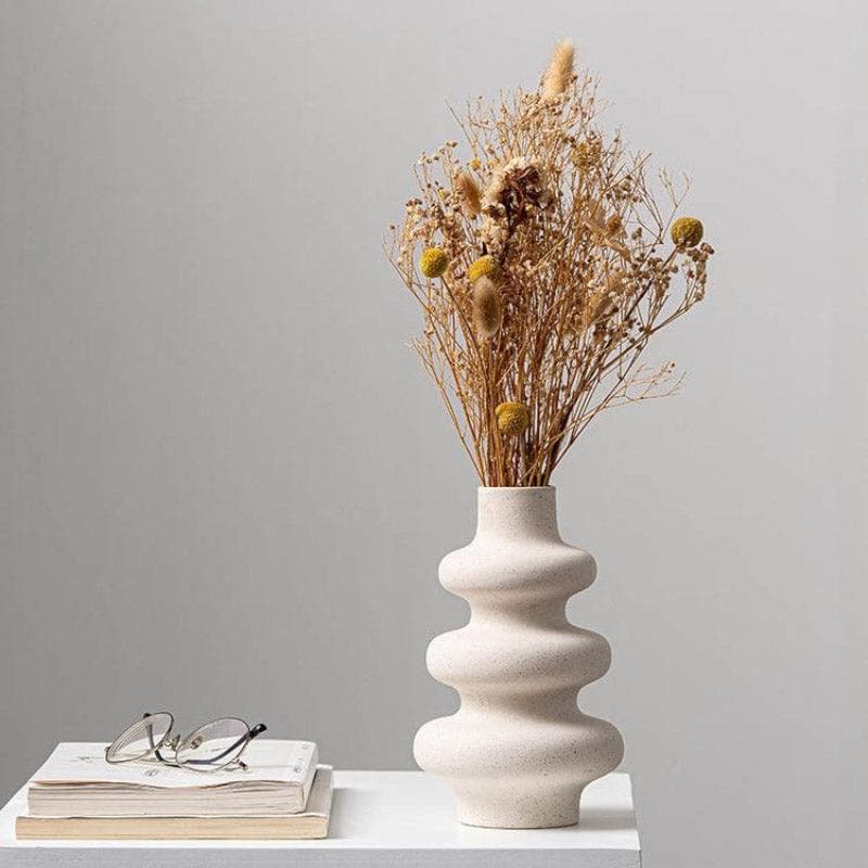 Artificial Flowers - Triple Trace Ceramic Vase