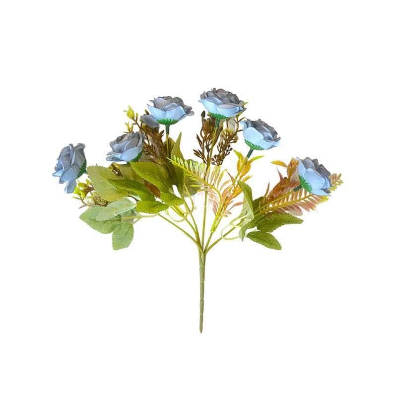 Buy Yarr-Rozy Floral Stick - Blue Artificial Flowers from Vaaree