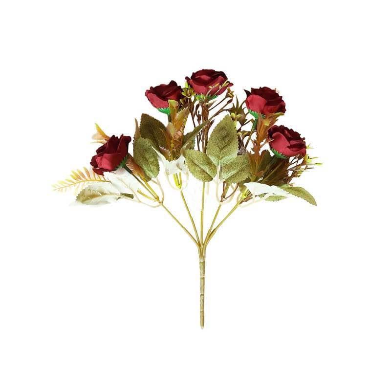 Buy Yarr-Rozy Rose Floral Stick - Fuschia Artificial Flowers from Vaaree