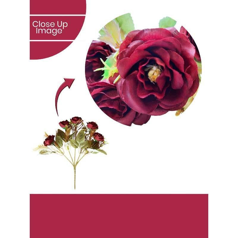 Buy Yarr-Rozy Rose Floral Stick - Fuschia Artificial Flowers from Vaaree