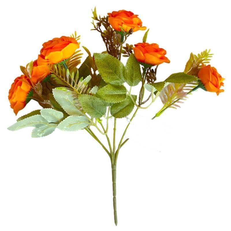 Buy Yarr-Rozy Rose Floral Stick - Orange Artificial Flowers from Vaaree