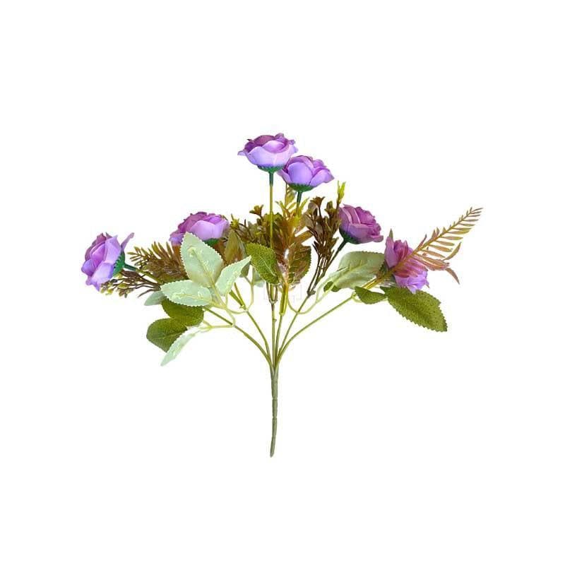 Buy Yarr-Rozy Rose Floral Stick - Purple Artificial Flowers from Vaaree