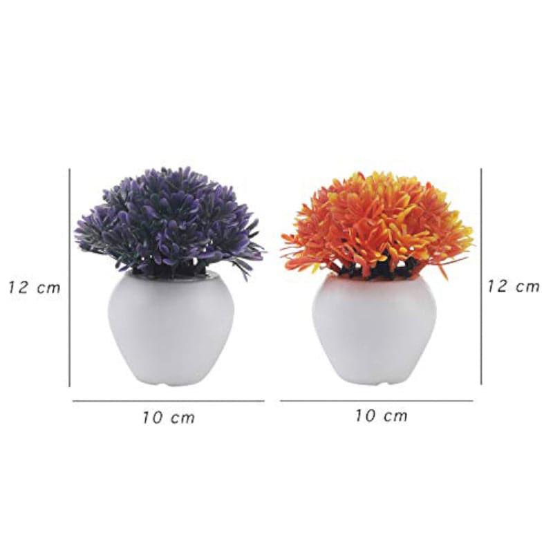 Buy Chlora Faux Plant In Apple Pot (12 cms) - Set Of Three Artificial Plants from Vaaree