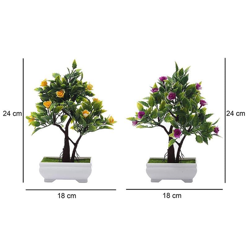 Artificial Plants - Deya Faux Plant In Nesha Pot (24 cms) - Set Of Two