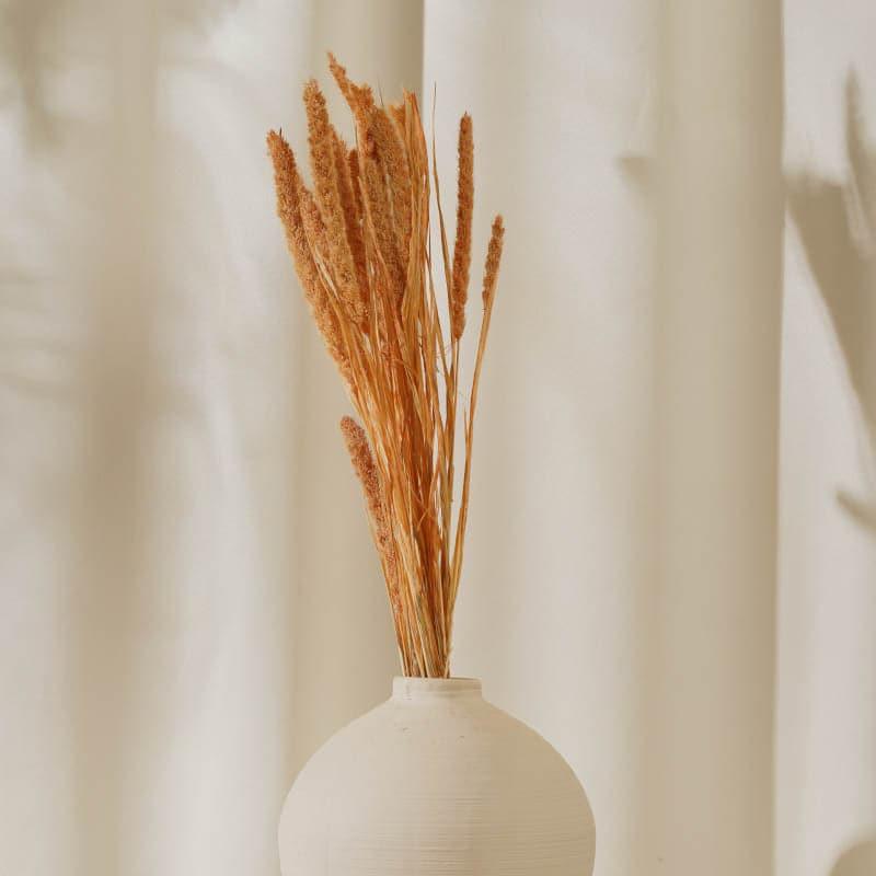 Artificial Plants - (Orange) Dried Millet Stems (2.3 ft) - Set Of Twenty Stems