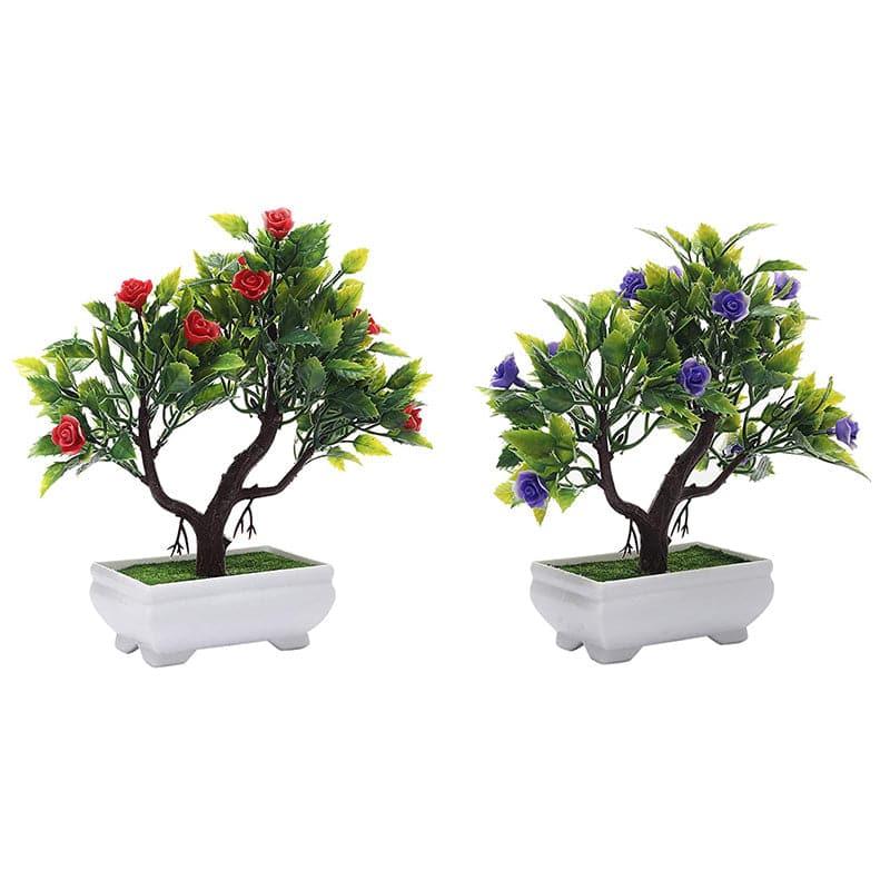 Artificial Plants - Fara Faux Plant In Nesha Pot (24 cms) - Set Of Two